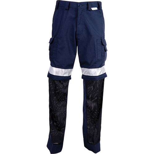 High Visibility Pants, Poly-Cotton, 32, Navy Blue Sécurité Médic