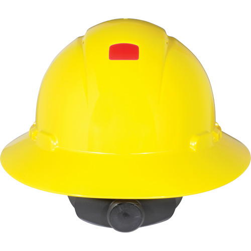 Full Brim Hardhat with Uvicator Sensor, Ratchet Suspension Sécurité Médic