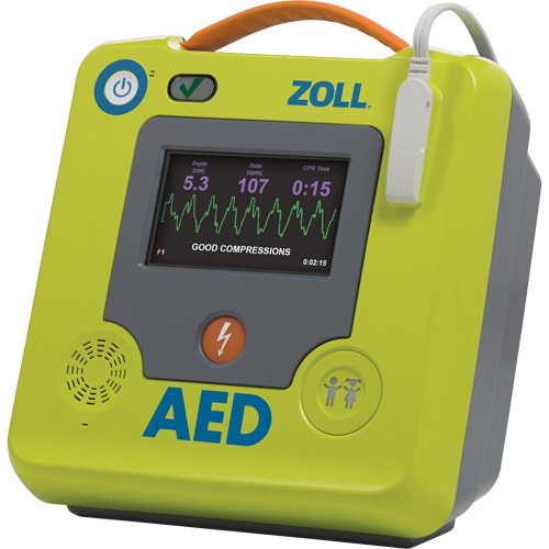 D&eacute;fibrillateur AED 3 BLS pour secouristes professionnels, Semi-automatique, Français, Classe 4 Sécurité Médic