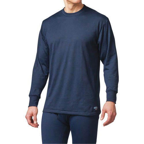 FR Base Layer Long Sleeve T-Shirt, Small, Navy Blue Sécurité Médic