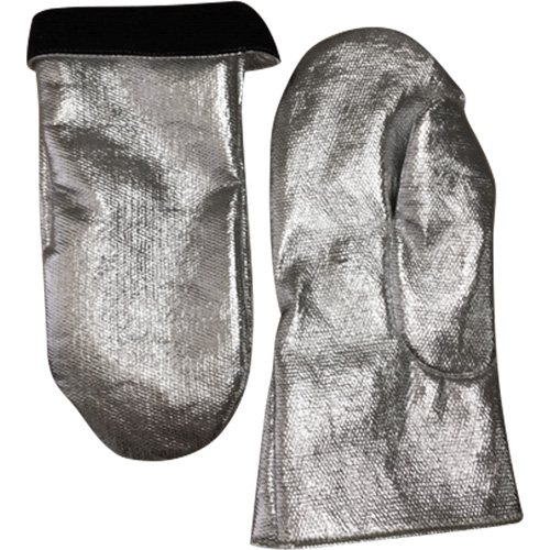 Heat Resistant Welding Mitt, Aluminized Carbon/Leather, One Size, Protects Up To 800° F (426.66° C) Sécurité Médic