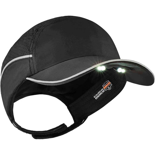 Skullerz&reg; 8965 Lightweight Bump Cap Hat with LED Lighting, Black Sécurité Médic