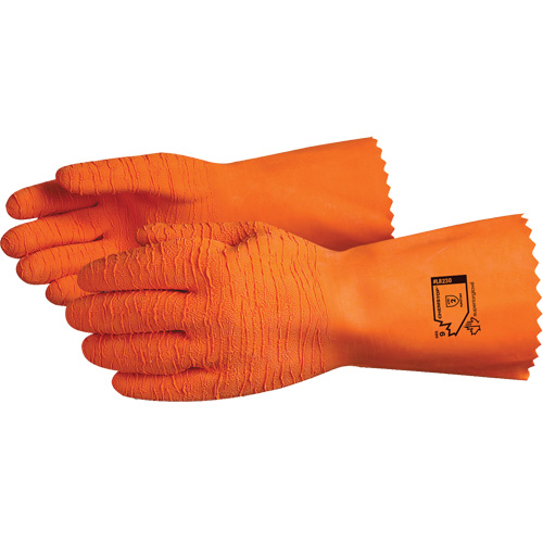 Chemstop Chemical Resistant Gloves, Size 8, 12" L, Latex, Cotton Jersey Inner Lining Sécurité Médic