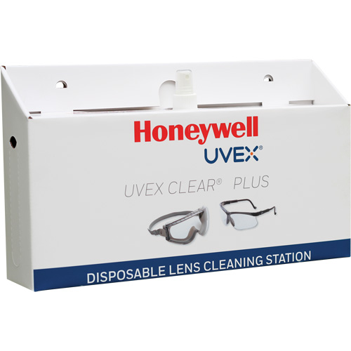 Poste de nettoyage jetable de lentilles Uvex Clear Plus, Carton, 16" lo x 3,19" p x 9,25" h Sécurité Médic