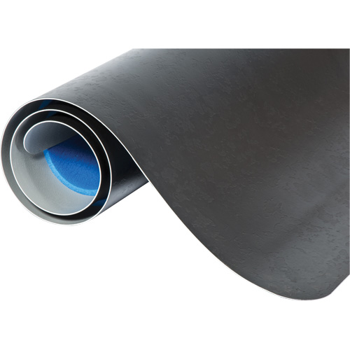 Tapis antimicrobiens WD Elegance, Lisse, 3' x 5' x 9/16", Noir, Vinyle Sécurité Médic