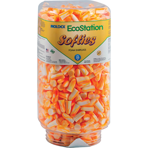 EcoStation Softies&reg; Earplug Refill, Bulk - Canister Sécurité Médic