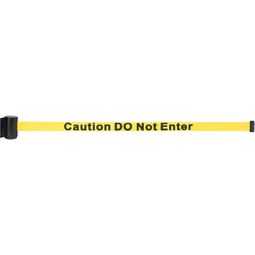 Cassette de ruban magn&eacute;tique pour barri&egrave;re de contr&ocirc;le des foules personnalis&eacute;e, Caution Do Not Enter, 7', Ruban Jaune Sécurité Médic