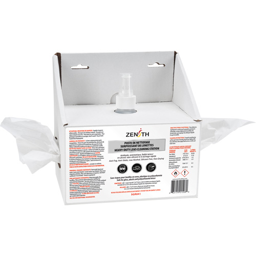 Poste jetable de premi&egrave;re qualit&eacute; pour nettoyage de lentilles, Carton, 8" lo x 4" p x 8" h Sécurité Médic