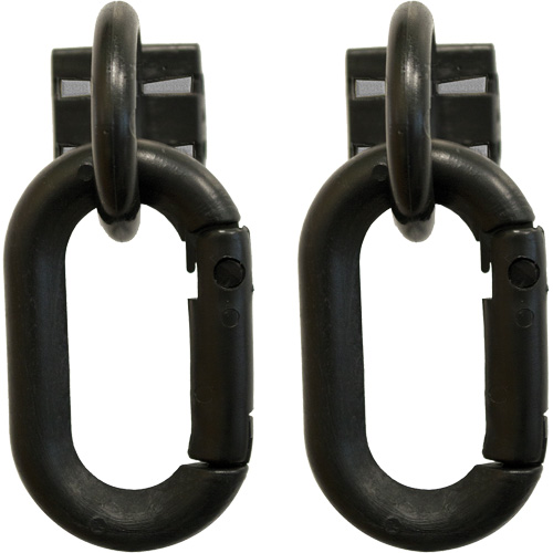 Safety Chain Magnetic Ring & Carabiner Set, Black Sécurité Médic