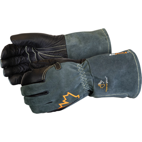 Endura&reg; Mig Welding Gloves, Grain Cowhide, Size Medium Sécurité Médic