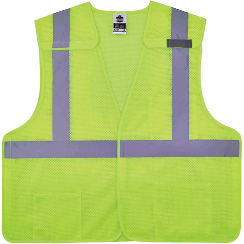 Gilet de s&eacute;curit&eacute; en maille GloWear 8217BA, Jaune lime haute visibilit&eacute;, Moyen/Petit, Polyester Sécurité Médic