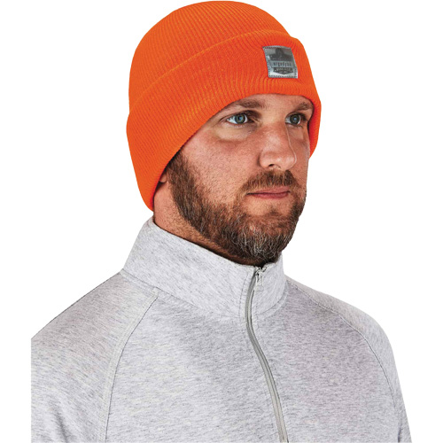 Bonnet en tricot c&ocirc;tel&eacute; N-Ferno, Taille unique, Orange Sécurité Médic