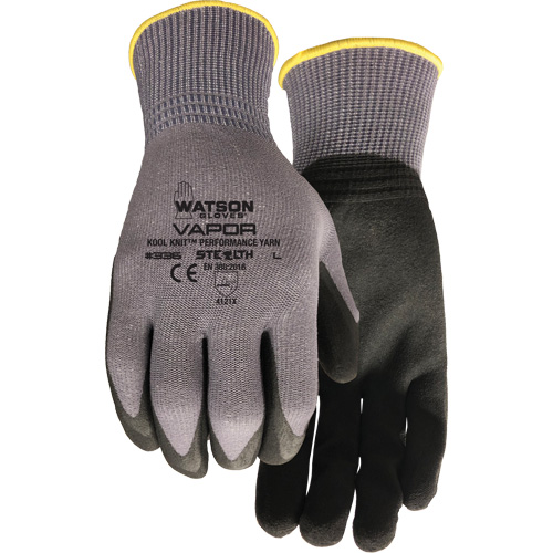 Gants enduits Stealth Vapour, Petit, R&ecirc;vetement Mousse de PVC, Calibre 15, Enveloppe en Nylon Sécurité Médic