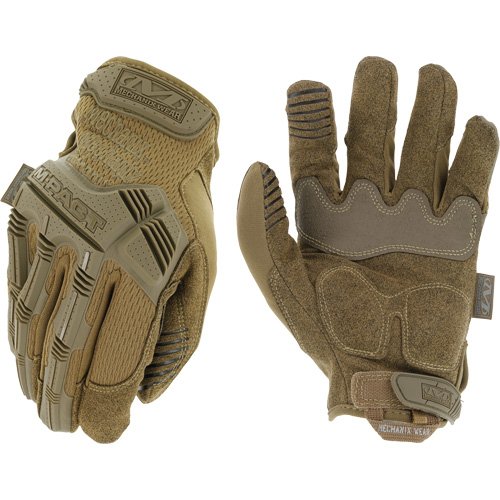 Gants antichocs tactiques Coyote M-Pact, 8, Paume en Synth&eacute;tique, Poignet Boucle et crochet Sécurité Médic