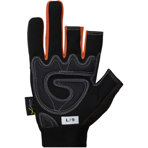 Clutch Gear&reg; Open-Finger Framers Gloves, Synthetic Palm, Size Small Sécurité Médic