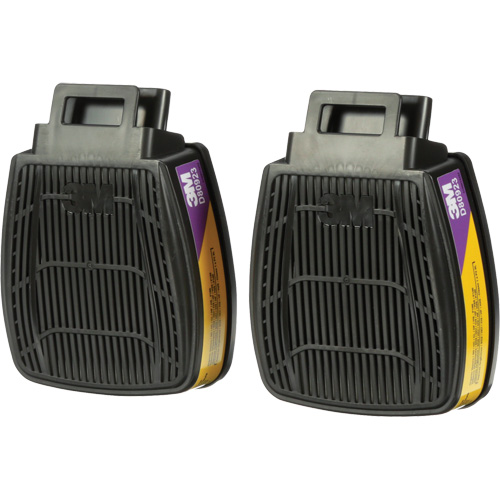 Cartouche & filtre pour respirateur Secure Click, Combinaison cartouche et filtre contre les particules pour gaz/vapeurs, Vapeurs organiques/Gaz acides/P100 Sécurité Médic