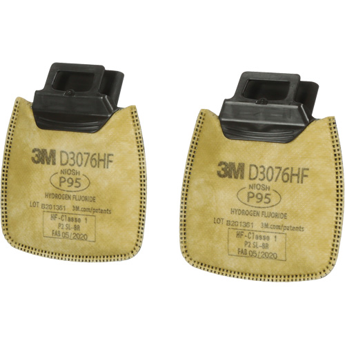 Secure Click Respirator Cartridge, Combination Gas/Vapour Cartridge and Particulate Filter, Acid Gas/P95 Sécurité Médic