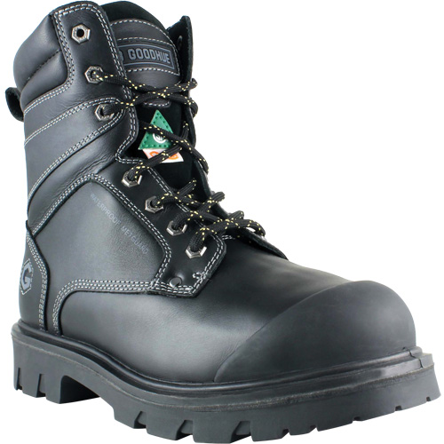 Boomerang Work Boots, Leather, Steel Toe, Size 7, Impermeable Sécurité Médic