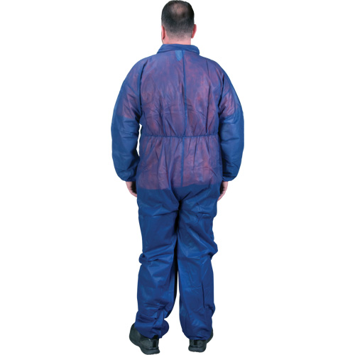 Coveralls, Medium, Blue, Polypropylene Sécurité Médic