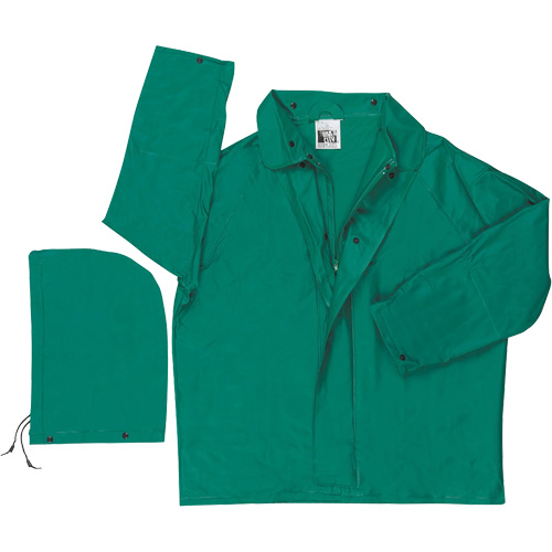Imperm&eacute;able avec limite dinflammabilit&eacute; Dominator, Polyester/PVC, Grand, Vert Sécurité Médic