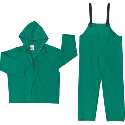 Ensemble imperm&eacute;able avec limite dinflammabilit&eacute; Dominator, Grand, Vert Sécurité Médic