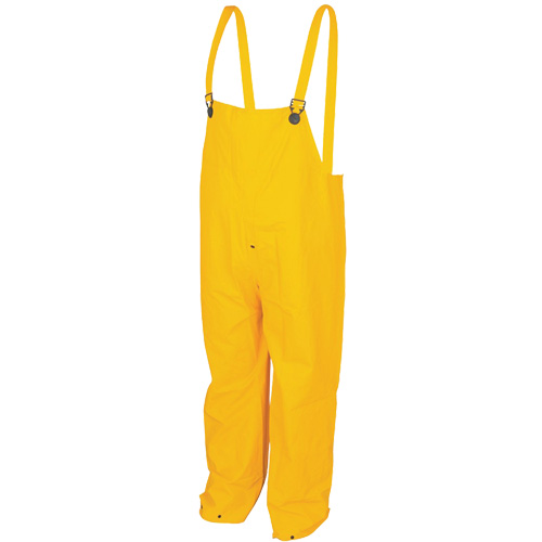 Pantalons &agrave; bavette imperm&eacute;ables de s&eacute;rie classique, Grand, Polyester/PVC, Jaune Sécurité Médic