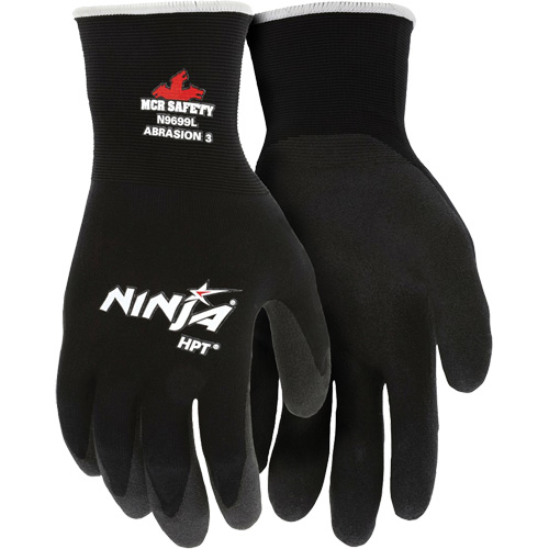 Gants enduits Ninja, Moyen, R&ecirc;vetement HPT, Calibre 15, Enveloppe en Nylon Sécurité Médic
