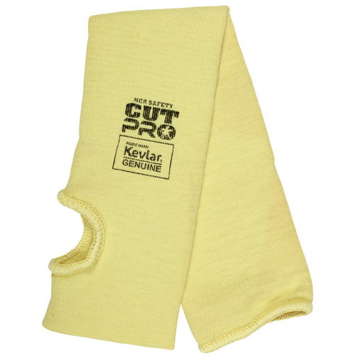 Manchon r&eacute;sistant &agrave; la coupure Safety Cut Pro, Kevlar, 18", ASTM ANSI niveau A3, Jaune Sécurité Médic