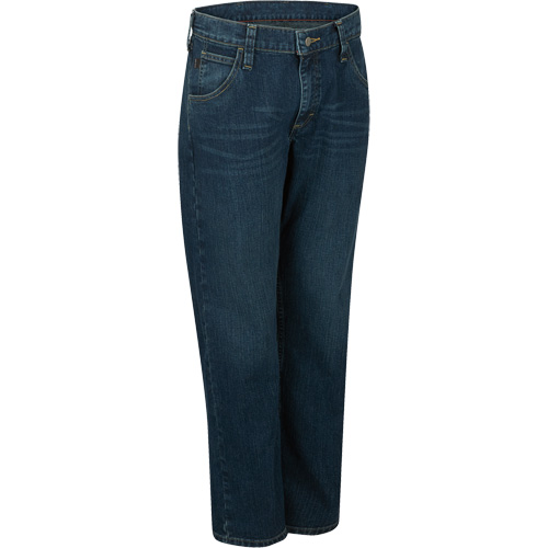 Jeans pour hommes &agrave; coupe droite &eacute;lastique, Tour de taille 30 Sécurité Médic