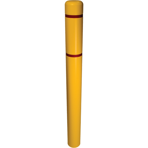 Couvre-bollard, 6" dia. x 52" l, Jaune Sécurité Médic