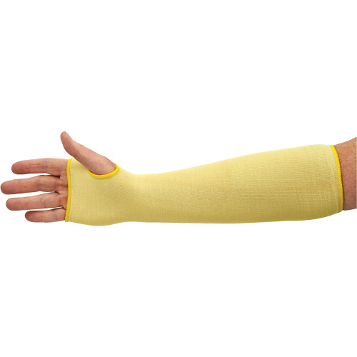Manchons r&eacute;sistant aux coupures G60 KleenGuard, Kevlar, 18", ASTM ANSI niveau A2/EN 388 niveau 2, Jaune Sécurité Médic
