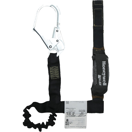 Miller&reg; Arc-Rated Shock-Absorbing Lanyard, 6', Scaffold Hook Center, Choke-Off Loop Leg Ends, Kevlar&reg; Sécurité Médic