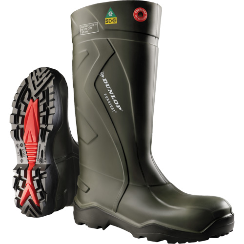 Bottes de s&eacute;curit&eacute; compl&egrave;te Purofort+, Purofort, Embout Acier, Pointure 7, Semelle R&eacute;sistant aux perforations Sécurité Médic