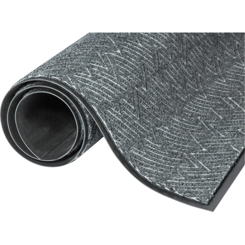 Triathlon Performance Entrance Mats, Wiper/Scraper, 3' x 5' x 7/16", Cool Grey Sécurité Médic
