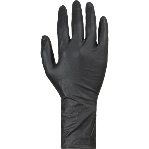 Gants jetables KeepKleen, Moyen, Nitrile, 8 mils, Sans poudre, Noir Sécurité Médic