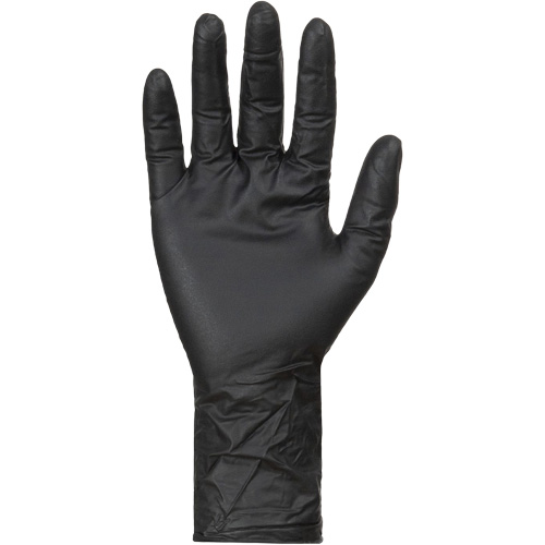 Gants jetables KeepKleen, Moyen, Nitrile, 8 mils, Sans poudre, Noir Sécurité Médic