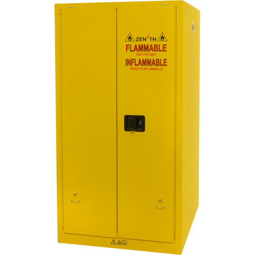 Armoire pour produits inflammables, 60 gal., 2 Porte(s), 34" La x 65" h x 34" p Sécurité Médic