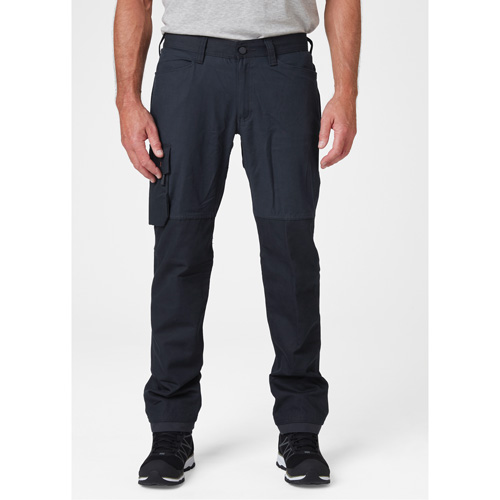 Oxford Service Pants, Poly-Cotton, Navy Blue, Size 30, 32 Inseam Sécurité Médic