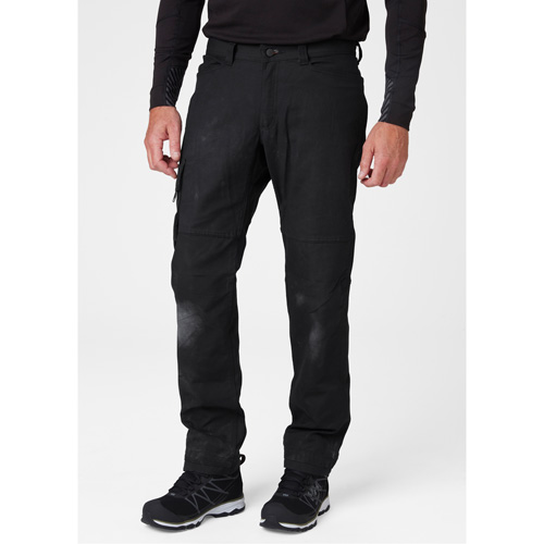 Pantalons d'entretien Oxford, Poly-coton, Noir, Taille 30, Entrejambe 30 Sécurité Médic