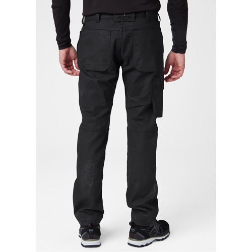 Pantalons d'entretien Oxford, Poly-coton, Noir, Taille 30, Entrejambe 30 Sécurité Médic