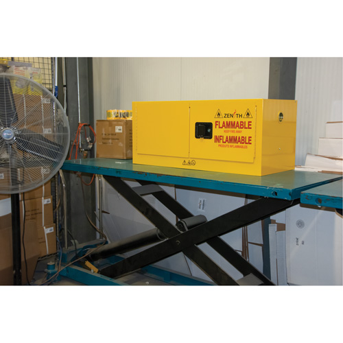 Flammable Storage Cabinet, 12 gal., 2 Door, 43" W x 18" H x 18" D Sécurité Médic