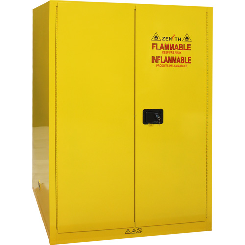 Flammable Storage Cabinet, 90 Gal., 2 Door, 43" W x 66" H x 34" D Sécurité Médic