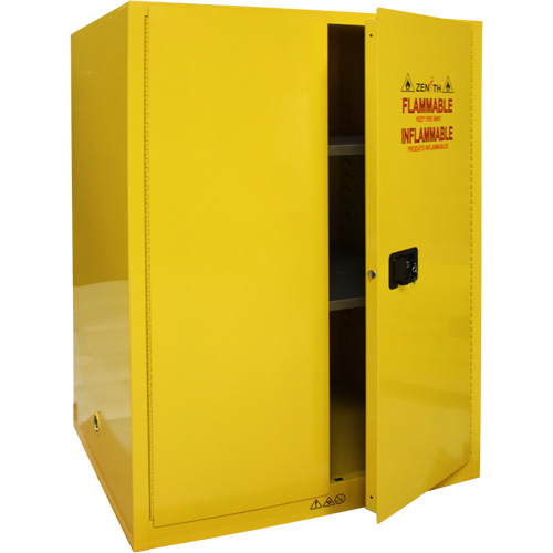 Flammable Storage Cabinet, 90 Gal., 2 Door, 43" W x 66" H x 34" D Sécurité Médic