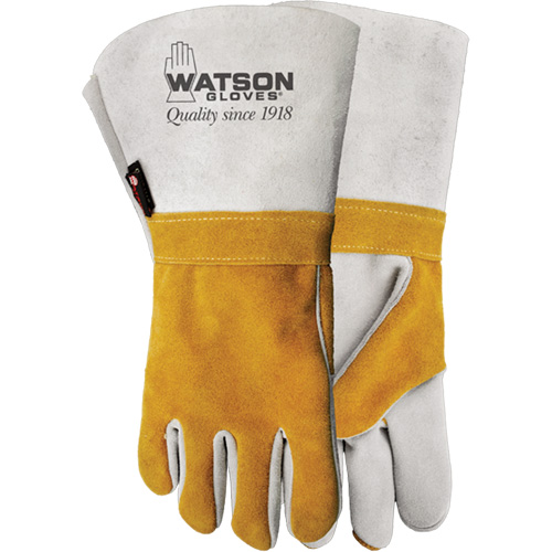 Gants de soudeur Wopper, Cuir de vache refendu, Taille 10 Sécurité Médic