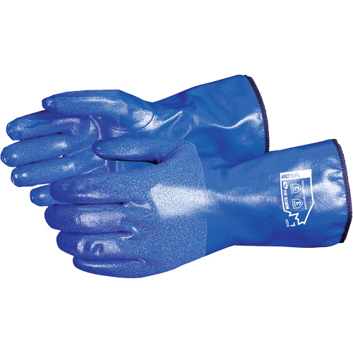 North Sea Chemical Resistant  Gloves, Size Small, 11" L, Nitrile, Fleece Inner Lining, Winter Weight Sécurité Médic