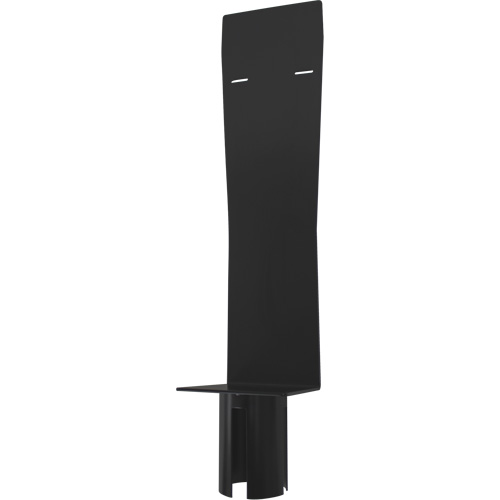 Porte-distributeur pour poteaux de barri&egrave;re pour le contr&ocirc;le des foules, Noir Sécurité Médic