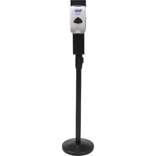 Porte-distributeur pour poteaux de barri&egrave;re pour le contr&ocirc;le des foules, Noir Sécurité Médic