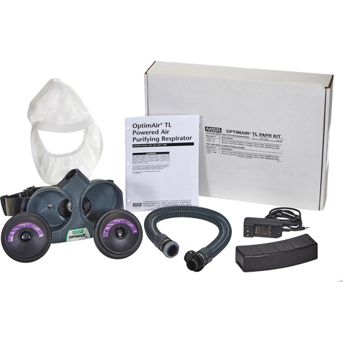 OptimAir&reg; TL PAPR Response Kit, Headcover & Faceshield, Lithium-Ion Battery Sécurité Médic