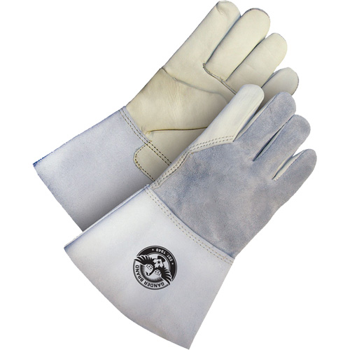 Gants de soudage en cuir fleur utilitaire Gander Brand, Cuir fleur de vache, Taille Moyen Sécurité Médic