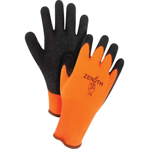 Natural Rubber Winter Gloves, Medium, Latex Coating, 10 Gauge, Cotton/Polyester Shell Sécurité Médic